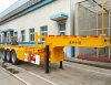 CIMC China 20ft container tipping semi truck trailer 3axles skeleton dump container semi trailer