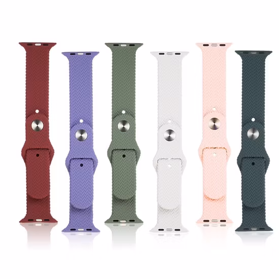 Classic Watch Band Nail Deduction Applies to Apple Watch Se Silicone Strap.