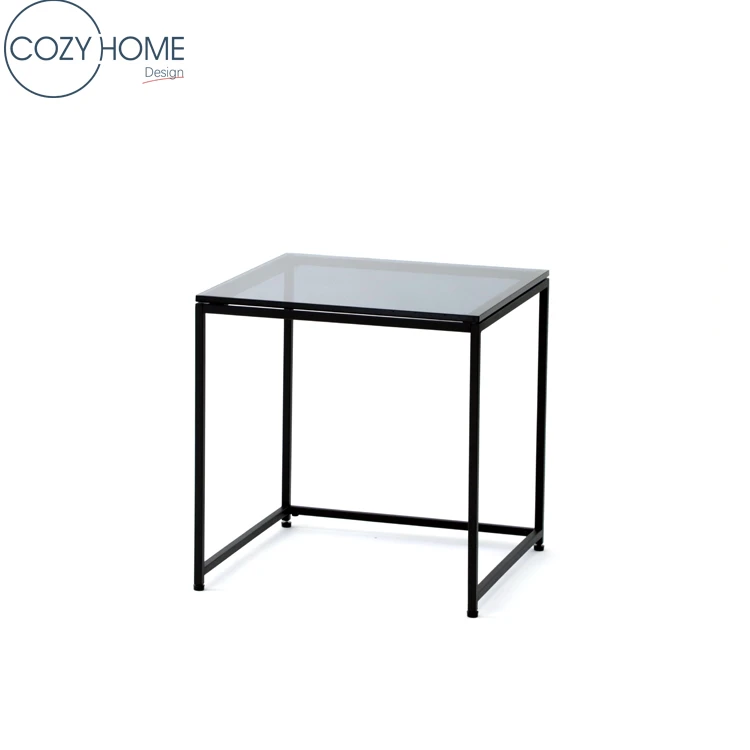 Clear glass center table, nordic style simple coffee table