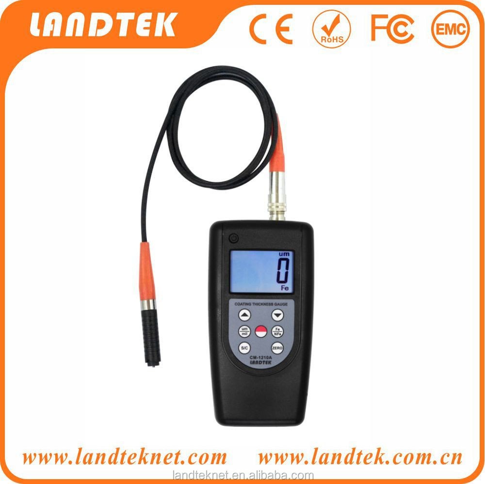 CM-1210A Digital Paint Coating Thickness Gauge F/NF Probes Big LCD Measure Aluminum &amp; Iron Substrates 0-2000um