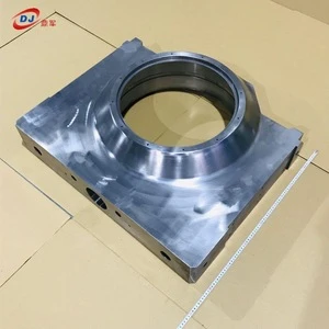 CNC Custom Forging Milling Q345D Steel Bearing Seat with Quenching and Tempering Treatment Machine Parts