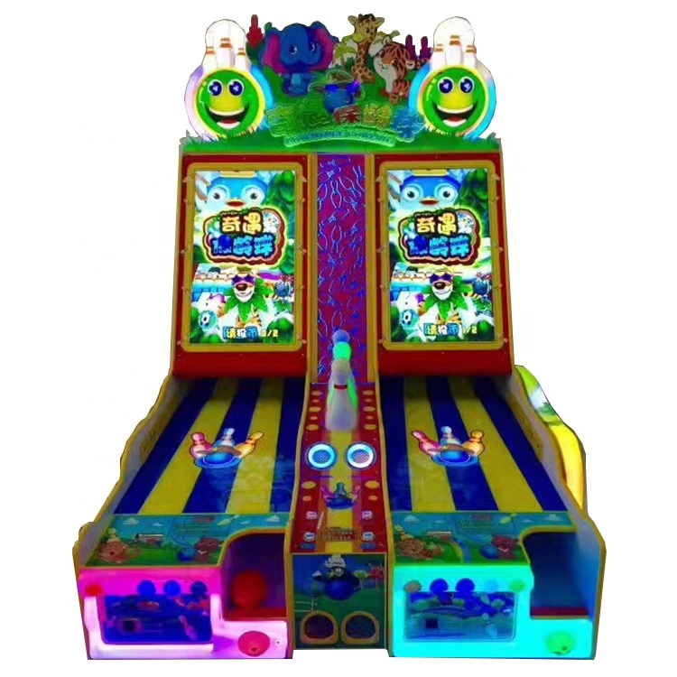 Coin operated games ticket redemption luxury 2 line bowling video games arcade game machine