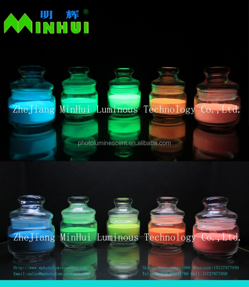 Colored Fluorescent Pigment Glow In The Dark Powder Pigment