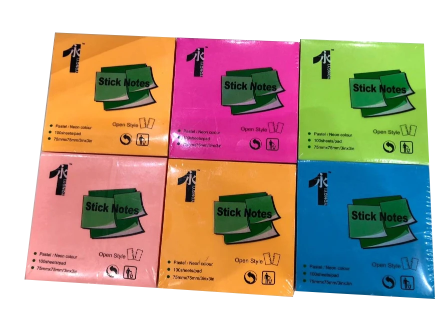 colorful paper standard sticky note,3*3 memo pad,memo message pad