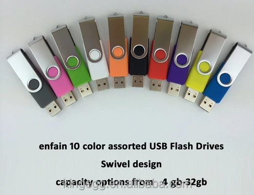 Colorful Swivel wholesale USB flash drive high quality