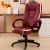 Import Comfortable Soft pad ergonomic PU leather office chair with wheels from China