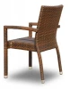 Commercial Contract TOPHINE Outdoor Furniture Dining Chair Aluminum Frame Rattan Wicker Chair
