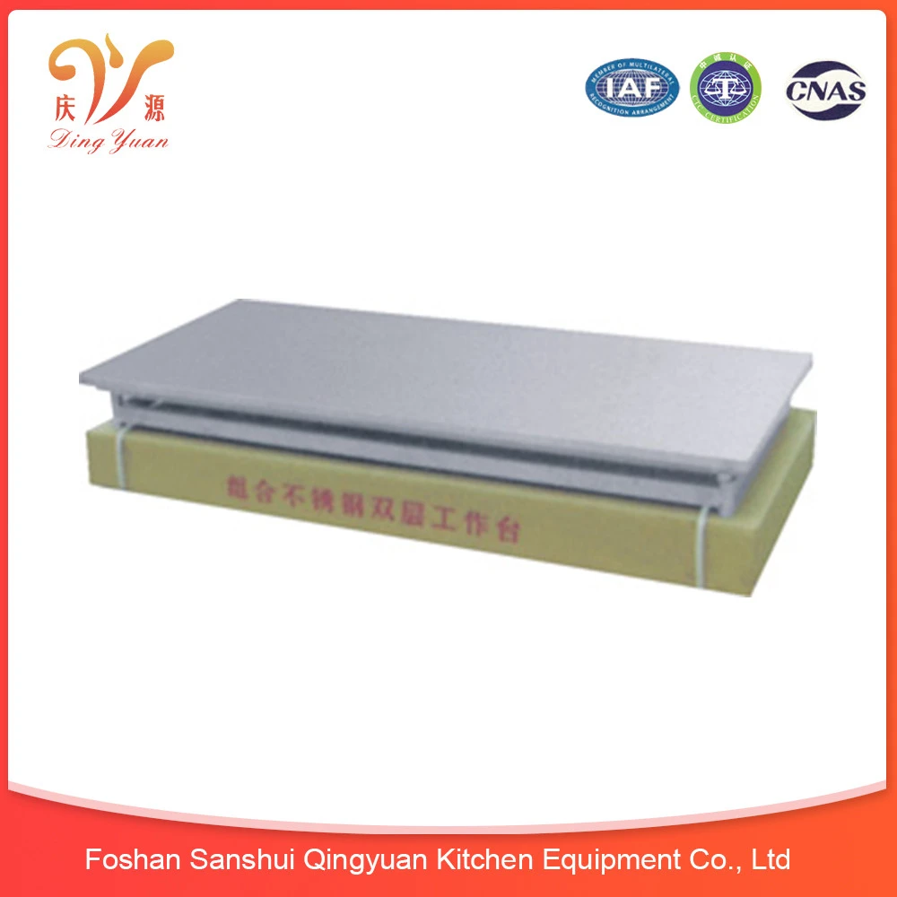 Commercial Restaurant Kitchen Three Layers Stainless Steel Table/ Worktable