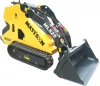 Compact cheap tracked and wheel multi garden mini skid steer loader earth moving digger machinery with accessories