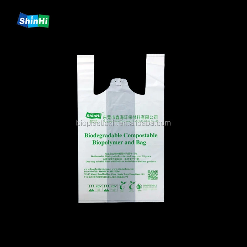 Compostable bag 100% biodegradable corn starch eco-friendly packaging bag
