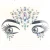 Import cosplay party self-adhesive luxury diamond sticker face art tattoo with free design supply from China
