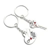 Couple key to my heart metal Keychain for Valentines Day Gift