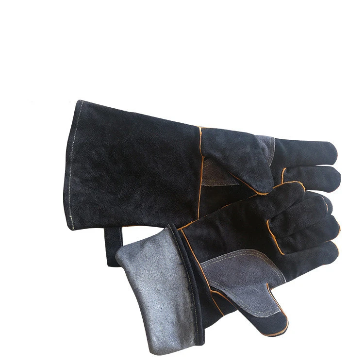 Cowhide Leather Unisex Multi Purpose Farm Garden Gloves Construction Welding Welder Safety Work Gloves