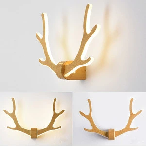 Creative Antler Wall Lamp For Childrens Room Home Decoration LED Iron Wall Lights Modern Bedside Reading Lamps Corridor Lights