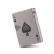 Import Creative Poker-Shaped Flame Metal Lighter Windproof Butane Gas Cigarette Lighters with UV Lamp Novelty Gadget NO GAS from China