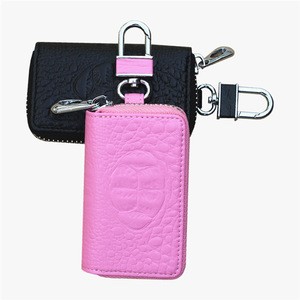 croco leather women and men key case key wallet for car keys