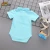 Import Custom 1 year old baby clothing polo collar plain color bulk baby rompers for kids from China