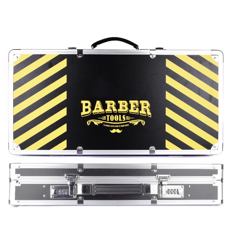custom aluminum frame gold aluminum barber travel carrying case box briefcase aluminum barber tool case