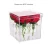 Import custom clear water holder rose pot acrylic flower box from China
