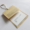 custom clothing natural recycled printing paper hangtag fashion design garment tags