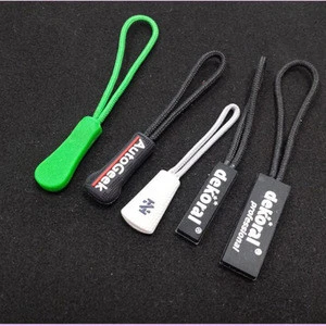 Custom Eco-friendly Soft Pvc silicone luggage Zippers Pulls for sale