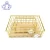 Import Custom home wire storage basket, Stackable 2pc Rectangle Metal Wire and Wood Basket Set from China