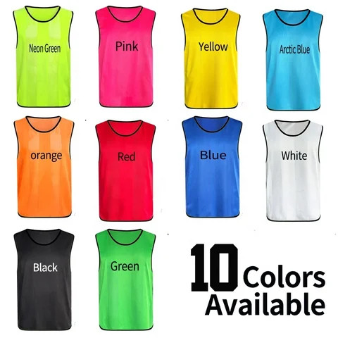 Custom hot sale breathable sublimated football/soccer training mesh vests bibs soccer pinnies