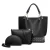 Import custom ladies hand bags elegant shoulder set bag women purses and handbags from China