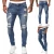 Import Custom Logo Designer Men Skinny Jeans Ripped Jeans Denim Men Jeans from China