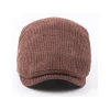custom logo knitted thickened warm flat ivy hat cap beret hat