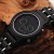 Custom Logo Luxury Stopwatch Chronograph Black Wood Watch Noble Man Wristwatch