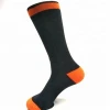 Custom Logo Mens Black Color Bamboo Fiber Dress Socks