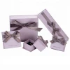 Custom Logo Printed Luxury Wholesale Christmas Gift Paper Jewelry Box With Ribbon