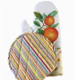 custom printed cotton kitchen cooking oven mitten