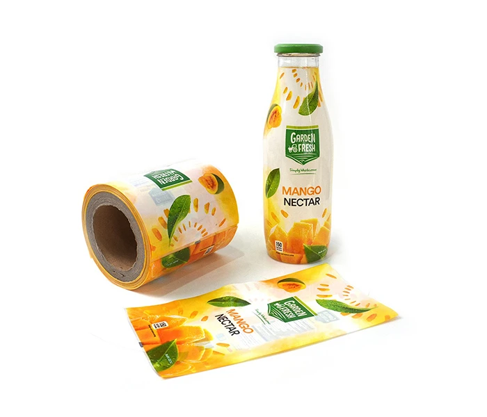 Custom printed PVC high quality waterproof and oil proof soft drink juice bottle heat shrink sleeve label