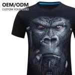 Custom Sublimation Clothing 100% Polyester T-Shirt OEM Design Full All Over Print Running Sport Blank Tshirt Quick Dry T Shirt
