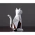 Import Custom Tabletop Ornament Geometric Cartoon Rabbit Statue Cat figurine Craft for Home Decor from China