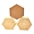 Custom Velvet Wooden Hexagonal Double Layer Jewelry Box