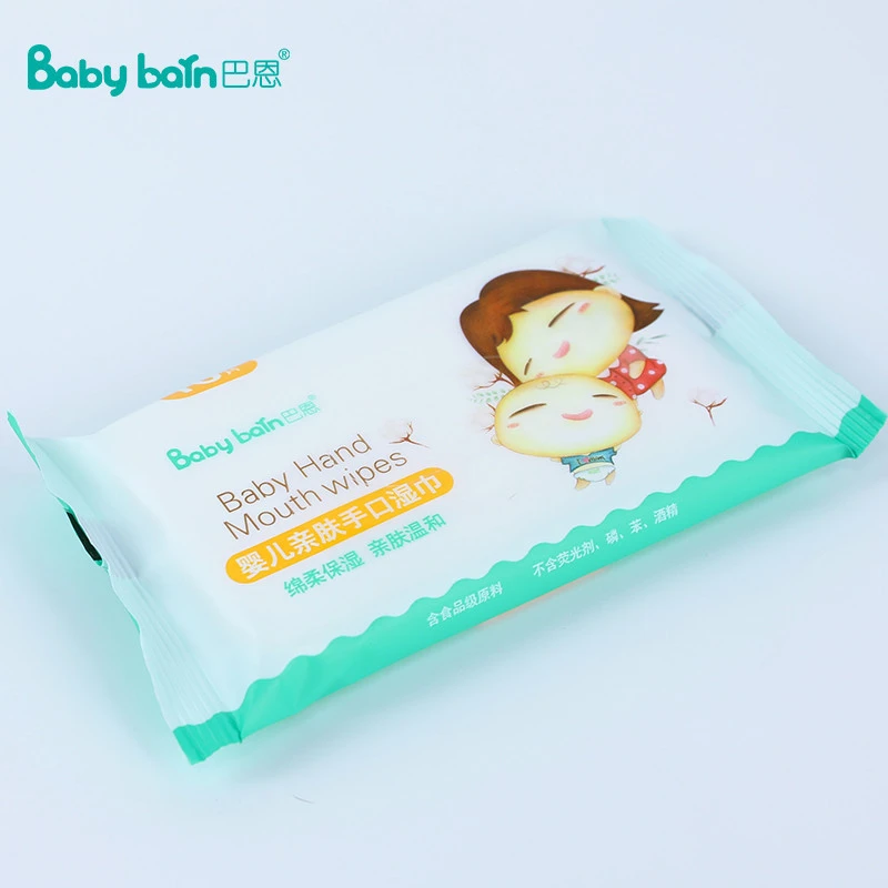 Custom wholesale non-alcohol sensitive skin cleaning use baby wet wipes