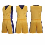 Custom your own team basketball uniforms reversible basketball jersey set Hot sale products