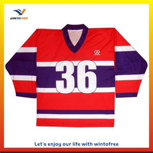 customized design 100% polyester sublimation nternational Ice hockey wear
