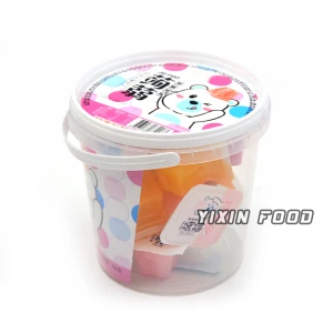 Customized wholesale Private label Mango fruit flavor jelly pudding in barrel