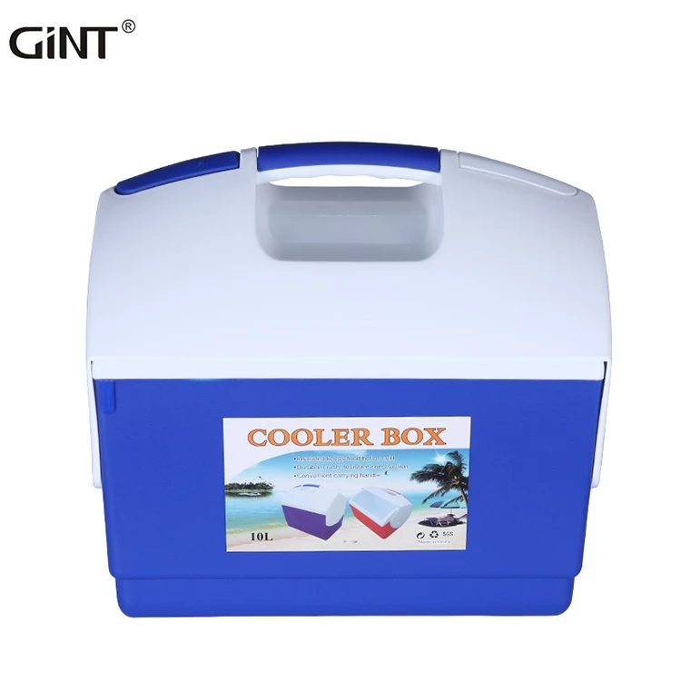 customzied  10L  plastic  cooler box ice chest   hard  cooler  box with handle