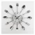 Import Cutlery Wall Clock Fork & Spoon Decorative Wall Clock Creative Clock from China