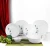 Import decal printing opal glassware bowl and dish 24pcs opal glass dinnerware set from China