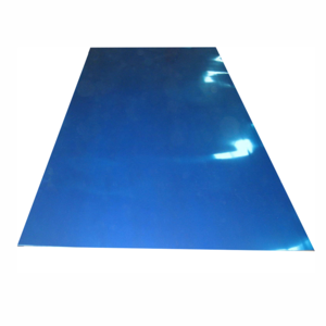 Decorative blue anodized aluminum sheet