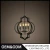 Import Decorative glass kerosene lamp led vintage lighting copper brass pendant lamp from China