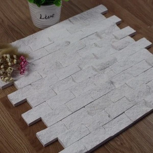 Decorstone24 Split Face White Limestone Mosaic Tiles For Home Decoration