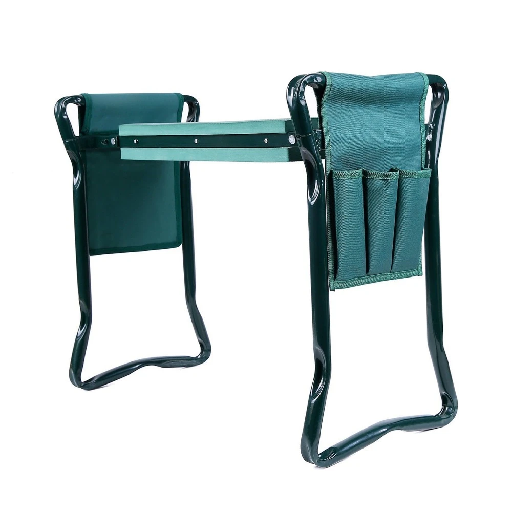 Deluxe Foldable Garden Kneeler and Seat with Tool Pouch