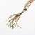 Import Designer like clothing decorative metal fashion trim long snake tassel chain with lobster clasp from China